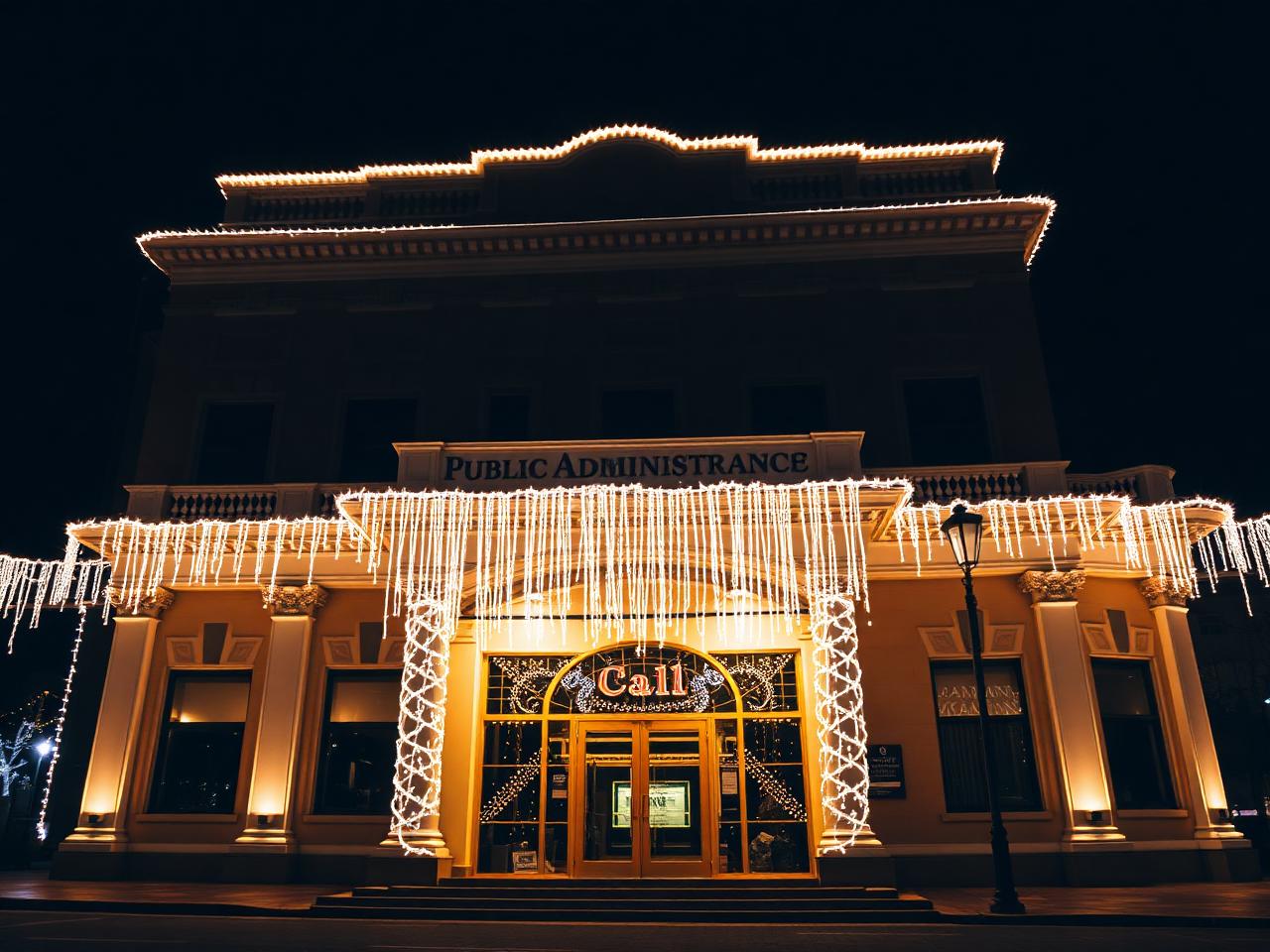 Iluminat festiv — Fațadele clădirilor